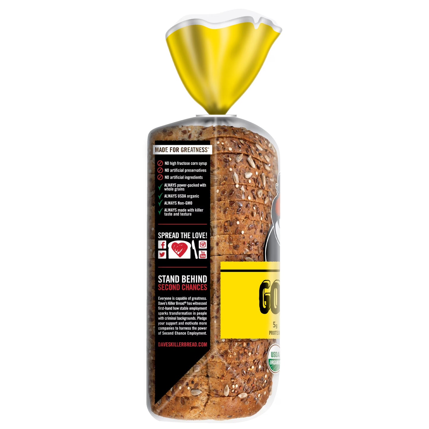 Dave's Killer Bread Good Seed, Whole Grain Organic Bread, 27 oz Loaf