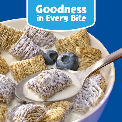 Kellogg's Frosted Mini-Wheats Blueberry Muffin Breakfast Cereal, 48g Whole Grain, Family Size, 20 oz