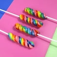 Rainbow Twist Lollipops, Unicorn Birthday Party Candy, 24 Count, 14.2 Ounce Box