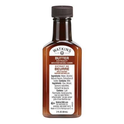 Watkins Butter Extract with Other Natural Flavors, 2 fl oz (Liquid)