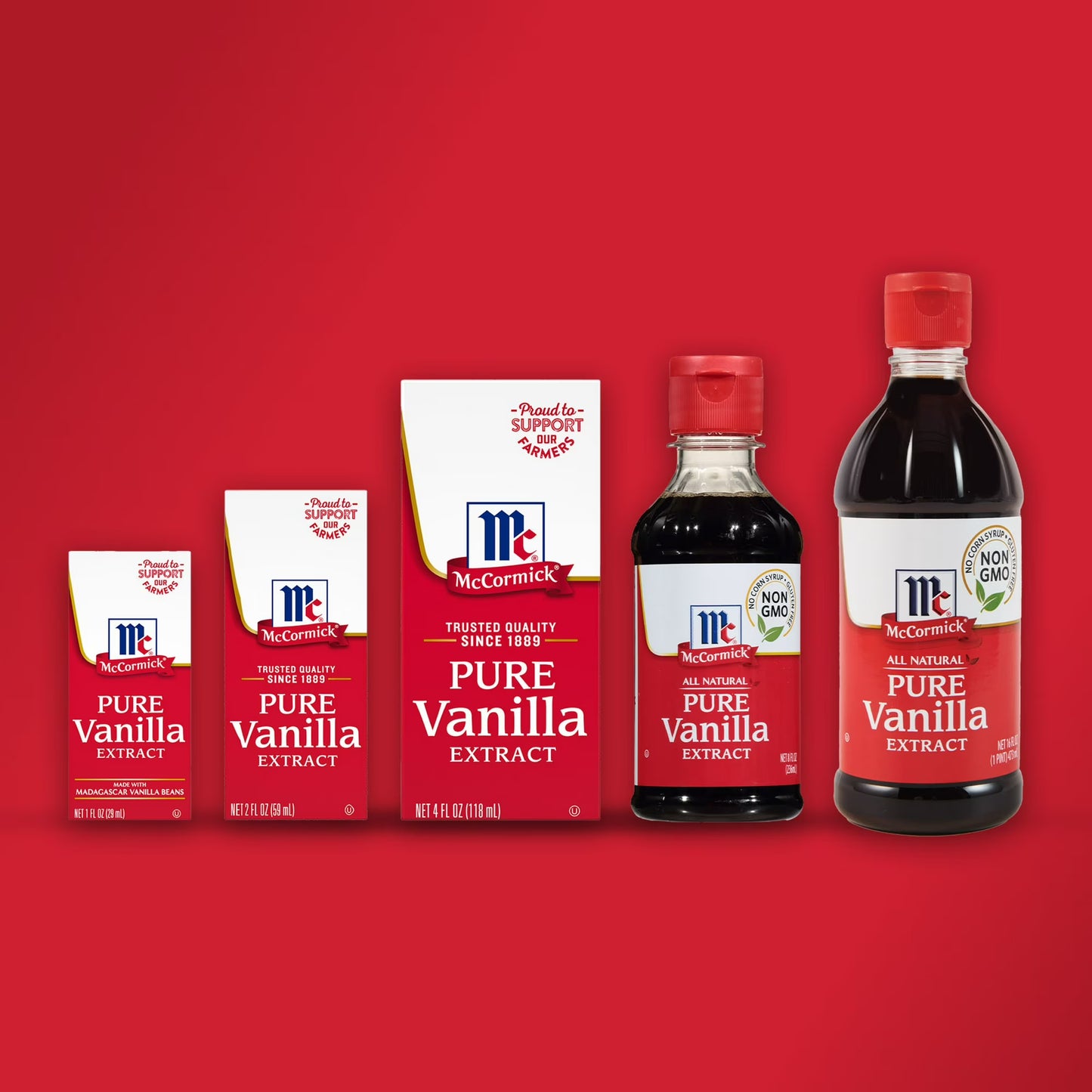 (24 pack) McCormick Pure Vanilla Extract, 1.0 fl oz Box