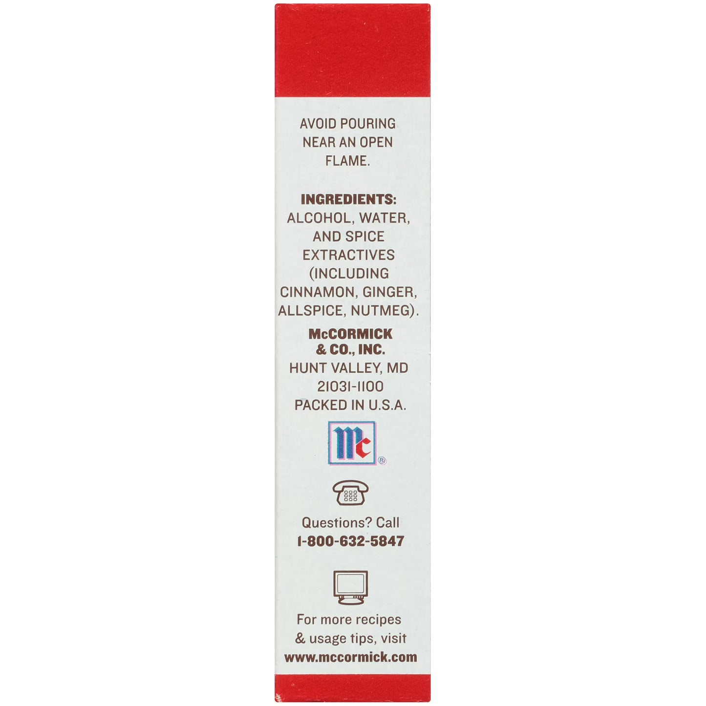 McCormick Pure Pumpkin Pie Spice Blend Extract, 1.0 fl oz Box
