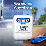 (2 pack) Oral-B Floss, Glide Healthy Gums Unflavored Dental Floss, Smooth, Strong, Shred Resistant 50m