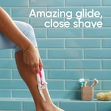 Venus ComfortGlide 3 White Tea Women's 3 Blade Disposable Razor, 2 count, Pink