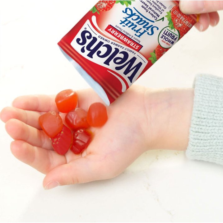 Welch's Fruit Snacks Gluten-Free Strawberry Soft Fruit Snacks, .8 oz (10 pack)