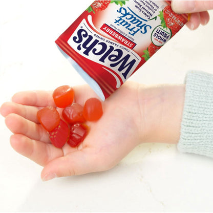 (8 pack) Welch's Fruit Snacks Gluten-Free Strawberry Soft Fruit Snacks, .8 oz (10 pack)