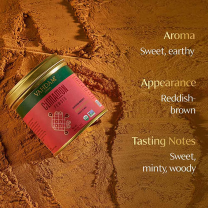 (2 pack) VAHDAM Organic Cinnamon Powder Spice, 2.47 oz (70 g) | USDA Organic Ground Cinnamon, Non-GMO, Gluten-Free Cooking & Baking Spice