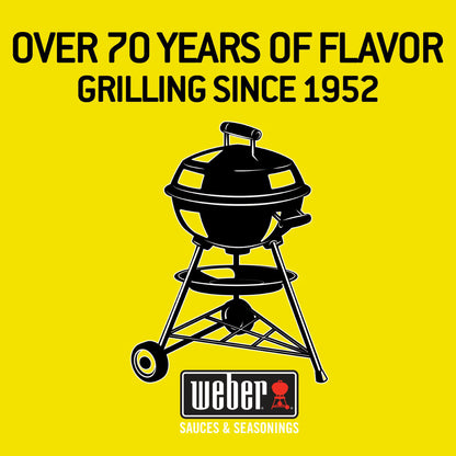 Weber Honey Flavored BBQ, Sweet Garlic and Mustard Seasoning Blend, 6.0 oz Bottle