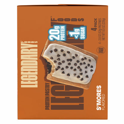 Legendary Foods Gluten Free and Keto Friendly Protein Pastry - S'mores - 8oz/4ct