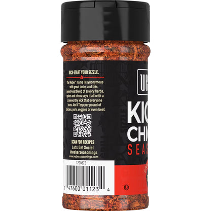 Weber Kick'n Chicken Seasoning, Gluten Free, 5 oz