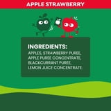 (2 pack) GoGo squeeZ No Sugar Added Apple Strawberry Applesauce Pouches, 3.2 oz (4 Pack)