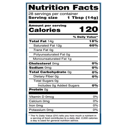 LouAna 100% Pure Coconut Oil, 14 fl oz