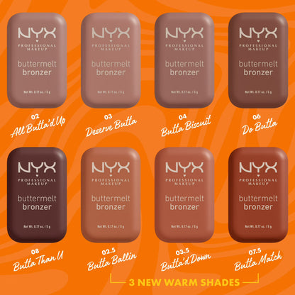 NYX Professional Makeup Matte Buttermelt Bronzer, Butta Ballin, 0.17 oz