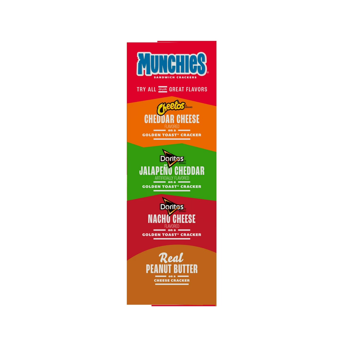 (3 pack) Munchies Real Peanut Butter Baked Golden Toast Sandwich Crackers, 11.36 oz