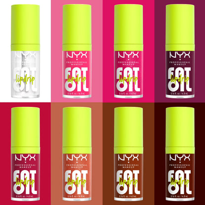 NYX Professional Makeup Fat Oil Lip Drip Hydrating Lip Gloss with Oil Blend, Missed Call, 0.16 fl oz