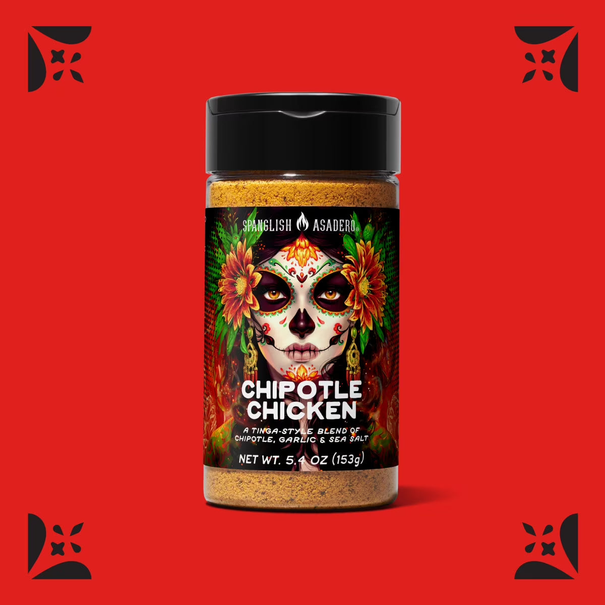 Spanglish Asadero Chipotle Chicken Seasoning Blend with Chipotle, Garlic, and Sea Salt, 5.4 oz