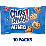CHIPS AHOY! Minis Original Fudgy Chocolate Chip Cookies, 10 Snack Packs