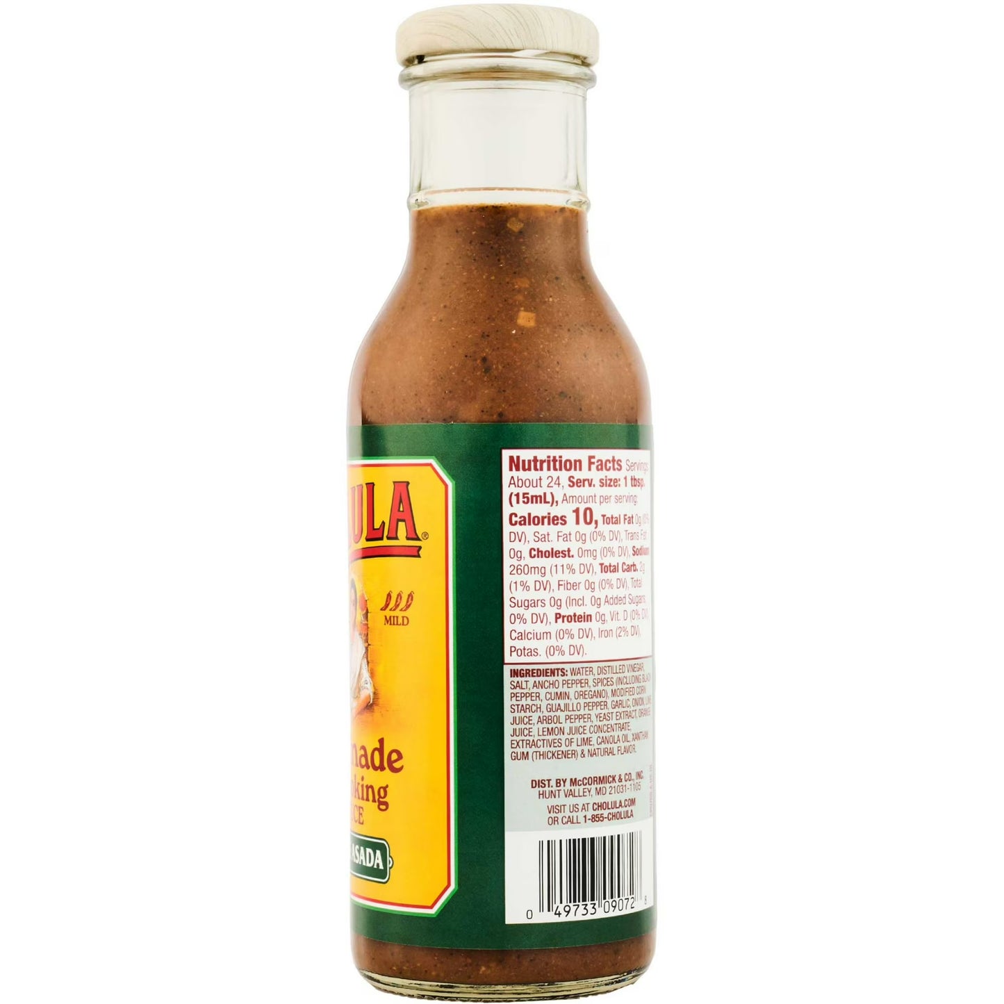 Cholula Carne Asada Marinade & Cooking Sauce, 12.0 fl oz Bottle