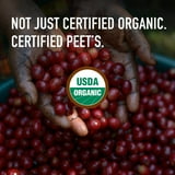 Peet's Coffee Organic French Roast Premium Dark Roast Ground Coffee, Arabica, 18 oz