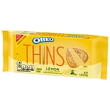 OREO Thins Lemon Creme Sandwich Cookies, Family Size, 11.78 oz