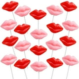 Pucker Lips Lollipops, Party Favor Candy Suckers, 24 Count, 14.7 Ounce Box