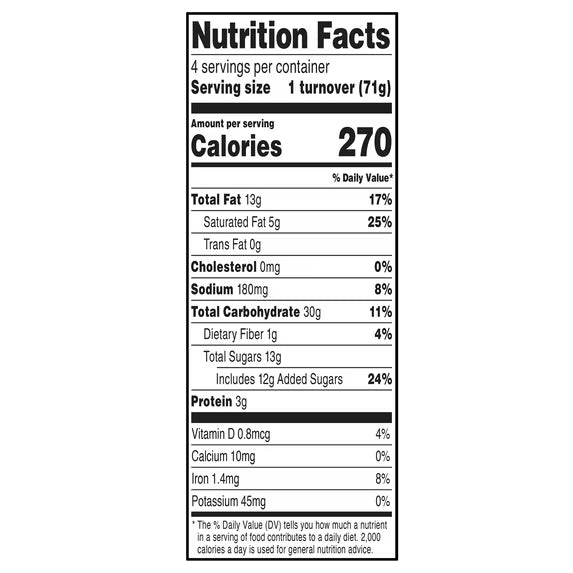 Freshness Guaranteed Apple Turnover Pastries, 10 oz, 4 Count