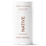 Native Deodorant for Women and Men, Aluminum Free, Coconut & Vanilla, 2.65 oz