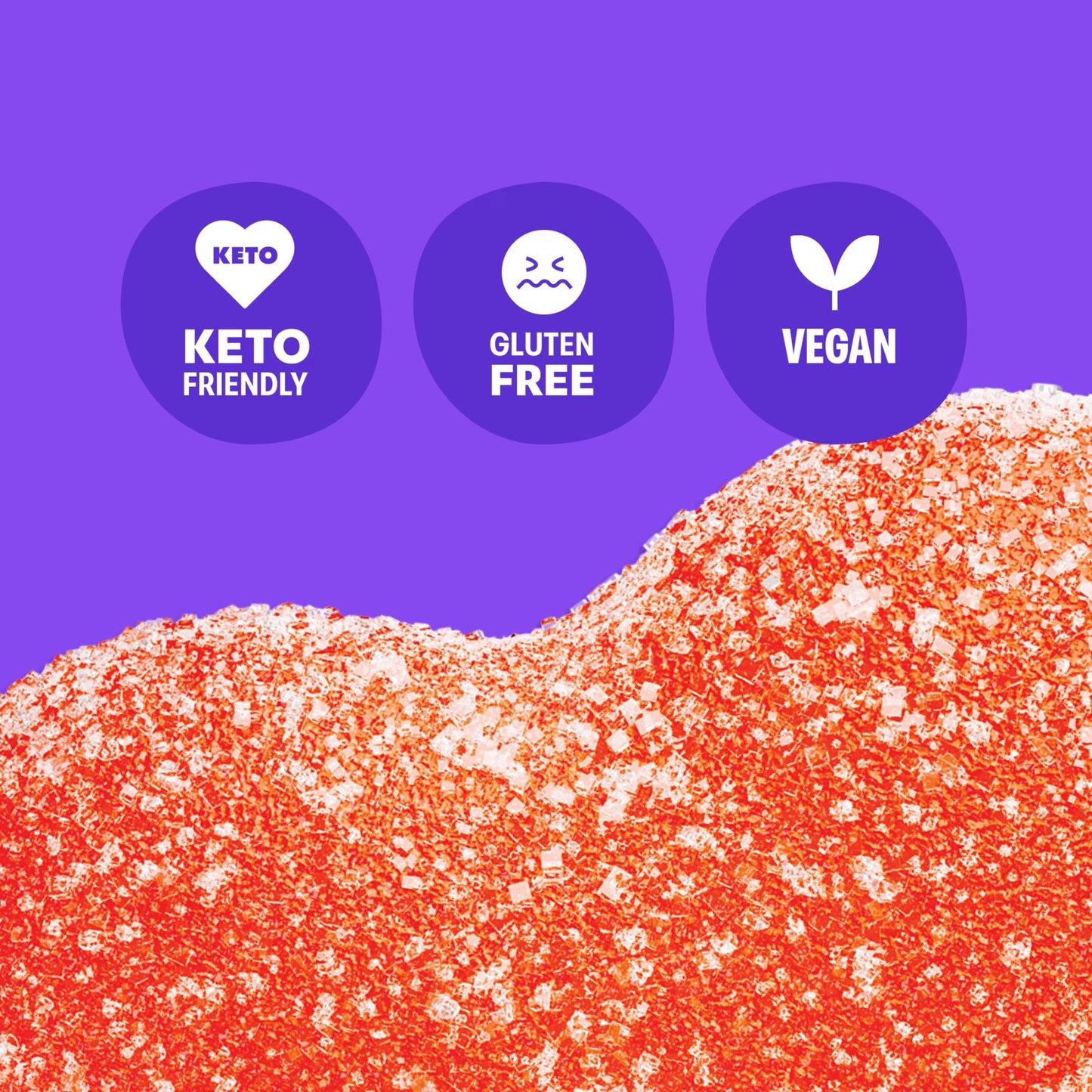 Shameless Snacks - Low Calorie Snacks, Low Carb Keto Gummies (Gluten Free) - 1 Pack OMG Peach