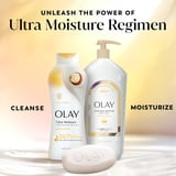 Olay Beauty Bar Soap, Ultra Moisture Shea Butter with Vitamin B3 and Moisturizers, 3.75 oz 8 Bars