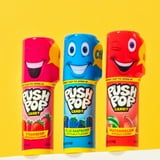 Giant Push Pop Container with Individually Wrapped Lollipop Variety Party Pack , 10 Lollipops Suckers in Assorted Fruity Flavors inside candy container, Fun Candy for Gifts