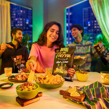 Barcel Mi Tierra Hint of Lime 9.9 oz Bag, Salt and Lime Tortilla Chip Strips