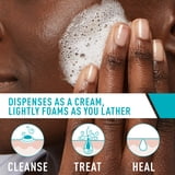 Cerave Acne Foaming Cream Cleanser with 4% Benzoyl Peroxide, Hyaluronic Acid, Niacinamide Cream-to-Foam Formula 5 fl oz