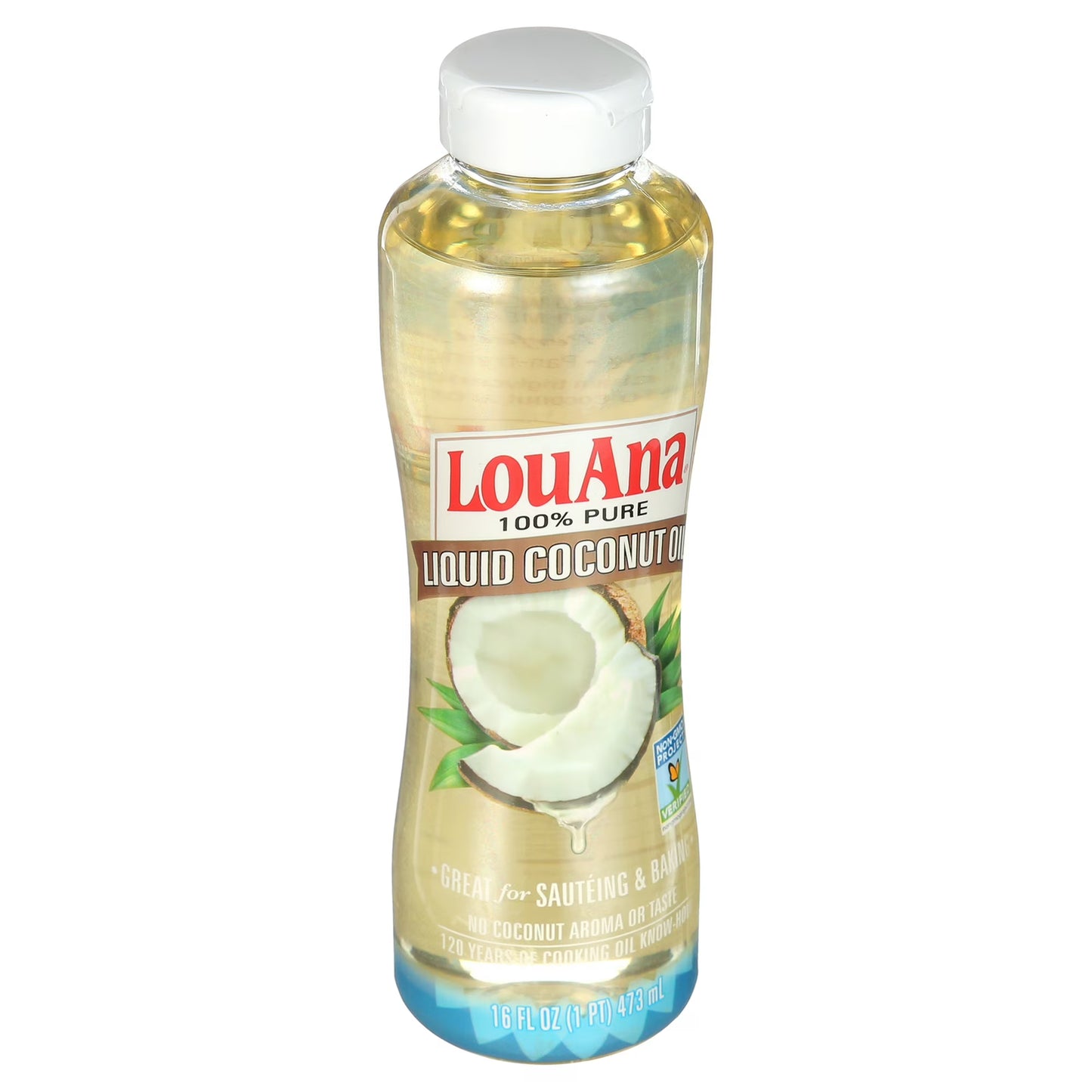 LouAna 100% Pure Liquid Coconut Oil, 16 fl oz