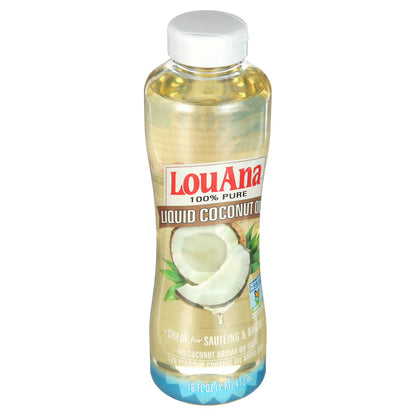 LouAna 100% Pure Liquid Coconut Oil, 16 fl oz