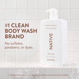 Native Body Wash for Women and Men, Sulfate Free, Coconut & Vanilla, 36 fl oz