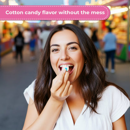 Red Bird Individually Wrapped Cotton Candy Puffs, Gluten Free, Kosher, Non-GMO, 52 oz Tub
