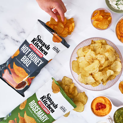 Smash Kitchen Hot Honey BBQ Non-GMO Kettle Chips, 6 oz