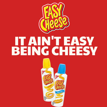 (3 pack) EASY CHEESE Cheddar Cheese Snack, 8 oz
