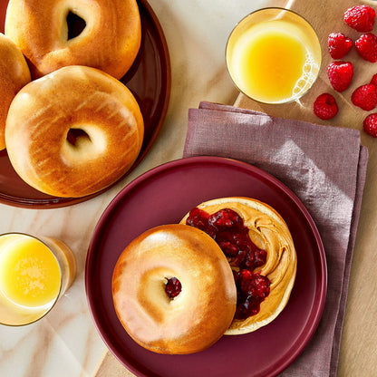 Marketside Fresh Soft Plain Bagels, Wheat and Barley Flour, Shelf-Stable, 22.8 oz, 6 Count