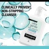 (2 pack) Neutrogena Ultra Gentle Foaming Facial Cleanser, Daily Face Wash, 12 fl. oz