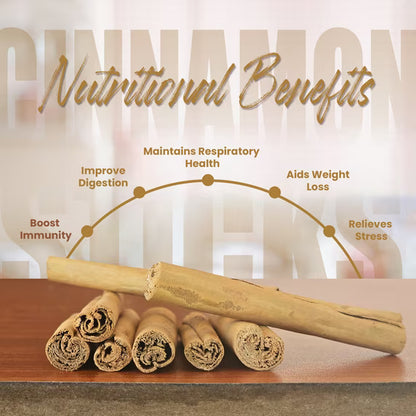 Organic Ceylon cinnamon sticks 3" (1 oz), True Cinnamon, Premium Grade, Harvested & Packed from a USDA Certified Organic