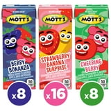 Mott’s Lunchbox Favorites Juice Drink Variety Pack, 6.75 fl oz, 32 Count Boxes