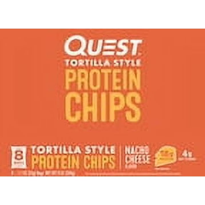 Quest Tortilla Style Protein Chips, Nacho Cheese, 1.1oz, 1 Ct