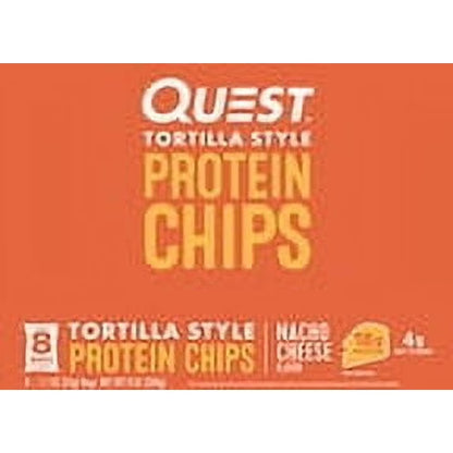 Quest Tortilla Style Protein Chips, Nacho Cheese, 1.1oz, 1 Ct