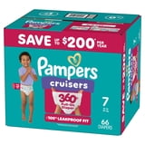 Pampers Cruisers 360 Baby Diapers Size 7, 66 Count (Select for More Options)