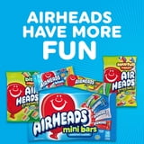 Airheads Candy Variety Bag, Individually Wrapped Assorted Fruit Mini Bars, Nut Free, 10 oz
