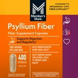 Member's Mark 100% Psyllium Husk Fiber Capsules, 800 ct.