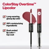 Revlon ColorStay Overtime Longwearing Gloss Lipstick with Vitamin E, 370 Everlasting Rum, 0.07 fl oz