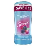 Secret Fresh Clear Gel and Deodorant for Women, Refreshing Berry, 2.6 oz each, Pack of 2