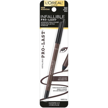 L'Oreal Paris Infallible Pro Last Waterproof Pencil Eyeliner, Brown
